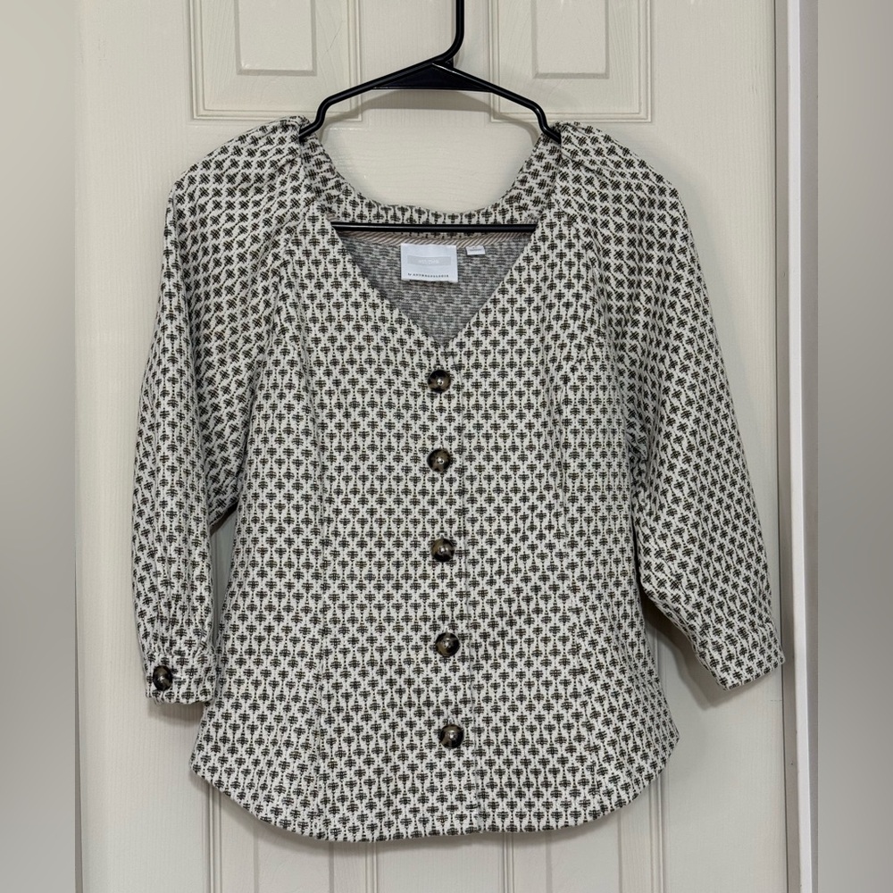 Anthropologie Ett Twa Coralie Button Down Blouse Women’s XS